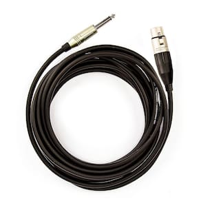 Cabo De Microfone P10 Mono Para Xlr Femea Amphenol - 30 Metros