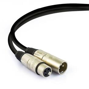 Cabo De Microfone Balanceado Xlr Macho Para Xlr Femea Santo Angelo - 3 Metros