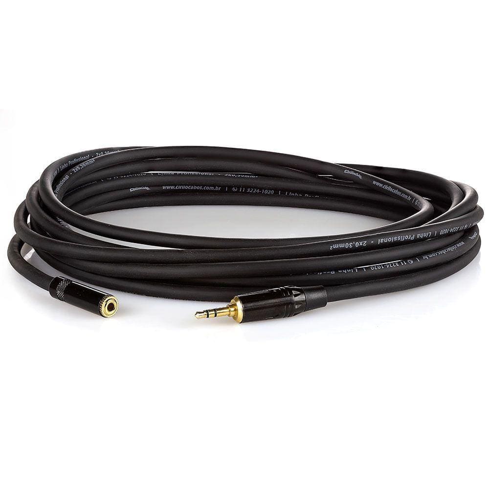 Extensão P2 Fone De Ouvido Profissional - 20 Metros
