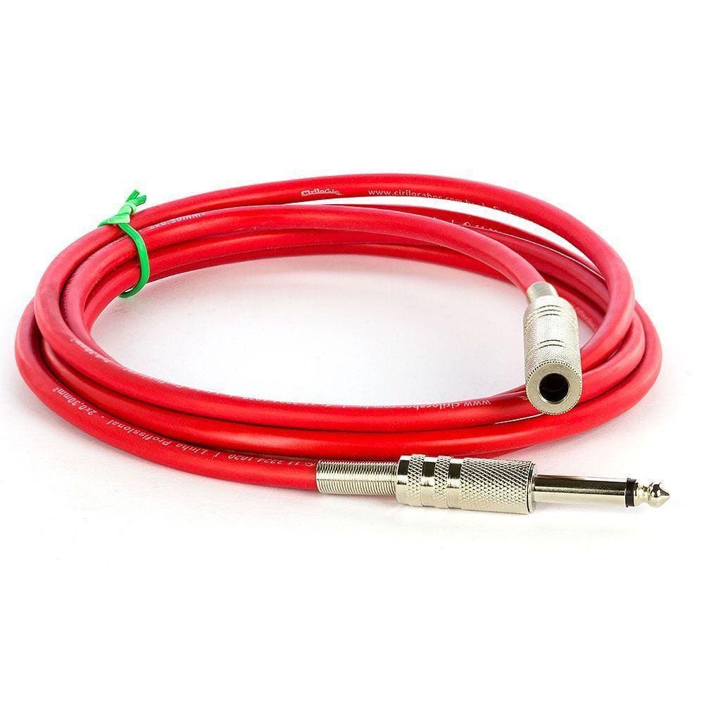 Extensão P10 Mono Vermelho - 8 Metros