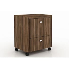 Gaveteiro p/ Escritório ME4112 Pasta Suspensa c/ 2 Gavetas Nogal - Tecno Mobili