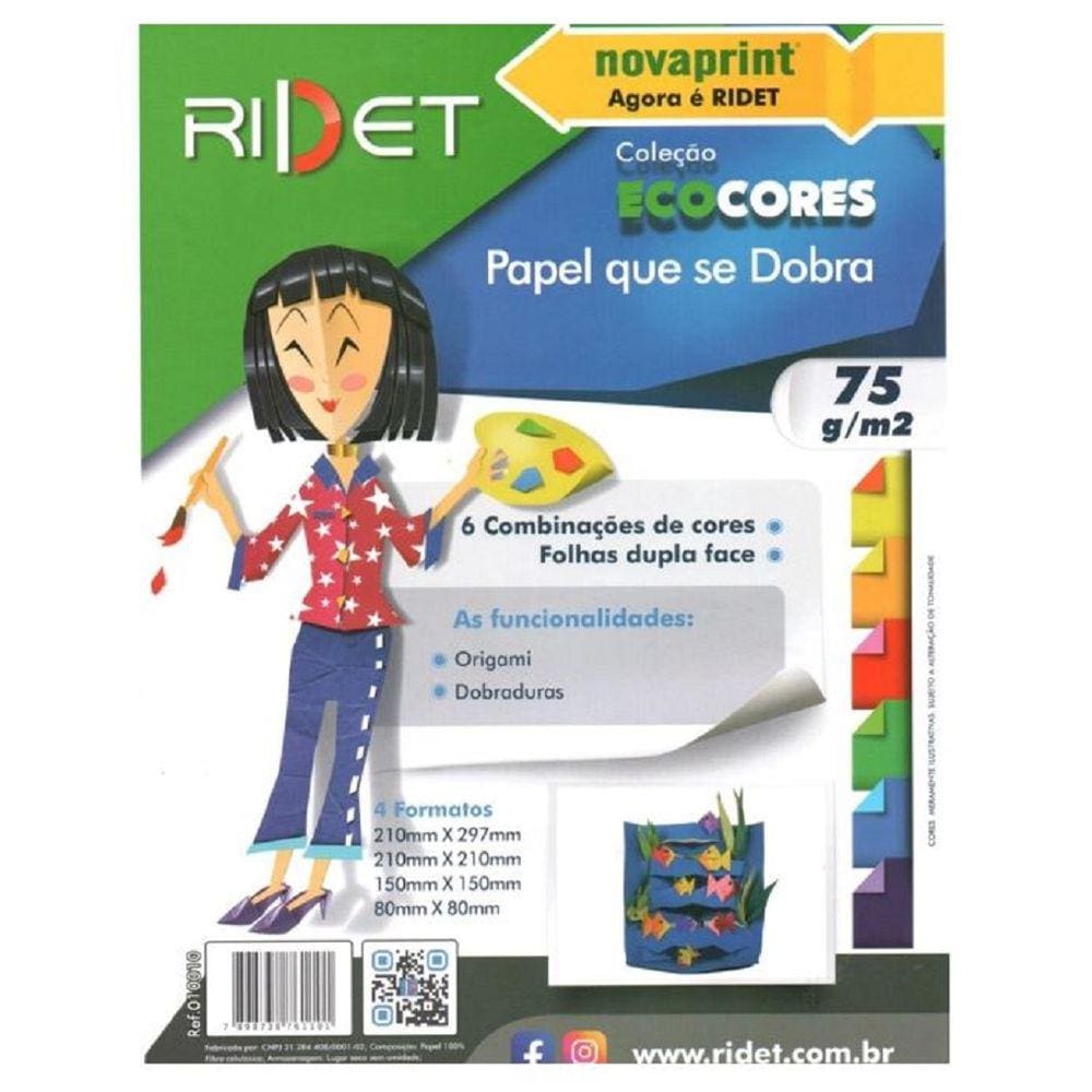 Papel Ecocores ”Papel Que Se Dobra” 75g 48FL RIDET NovaPrint
