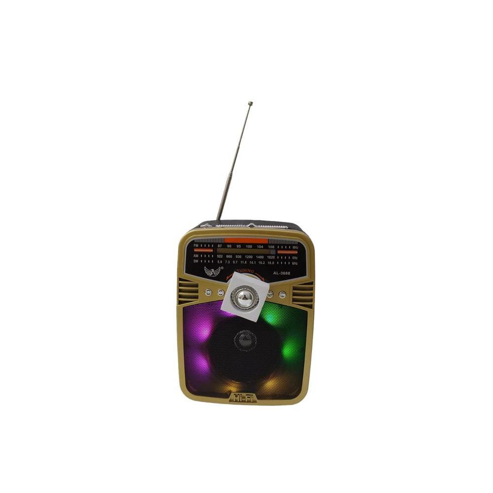 Rádio Fm/Am/ Bluetooth Com Lanterna - Altomex-Al-3688 | Casas Bahia