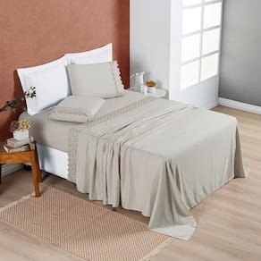 Jogo Cama Queen Cherry Bordado Inglês 4 Pçs Amend
