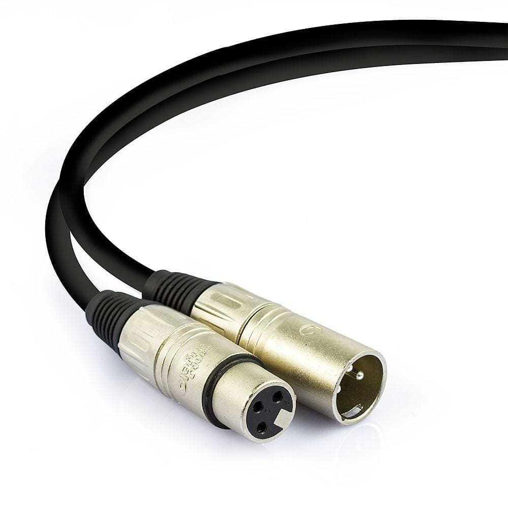 Cabo De Microfone Balanceado Xlr Macho Para Xlr Femea Santo Angelo - 45 Metros
