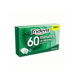 Chiclete Trident 60 Minutes Spearmint Importado 20g