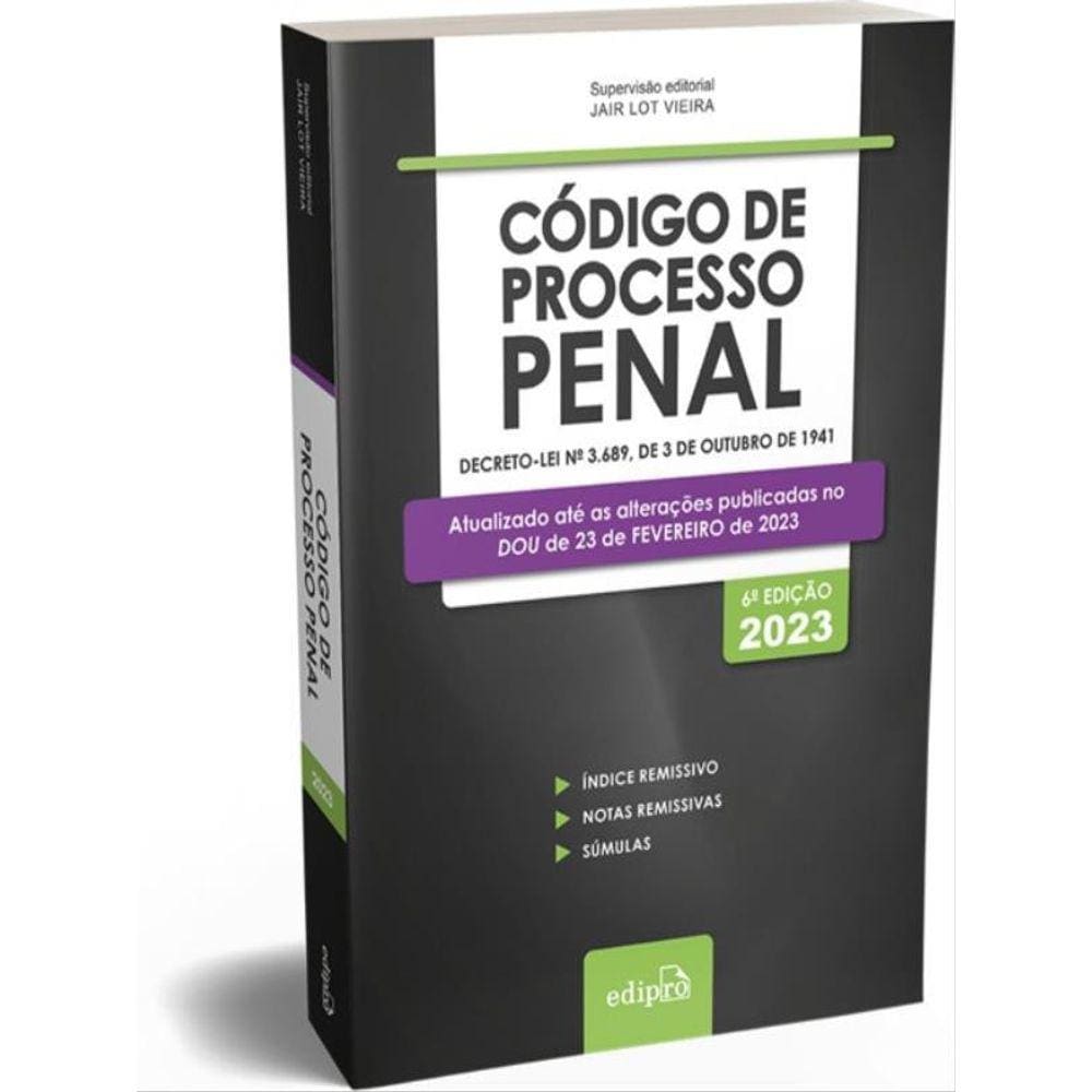 Código De Processo Penal 2023