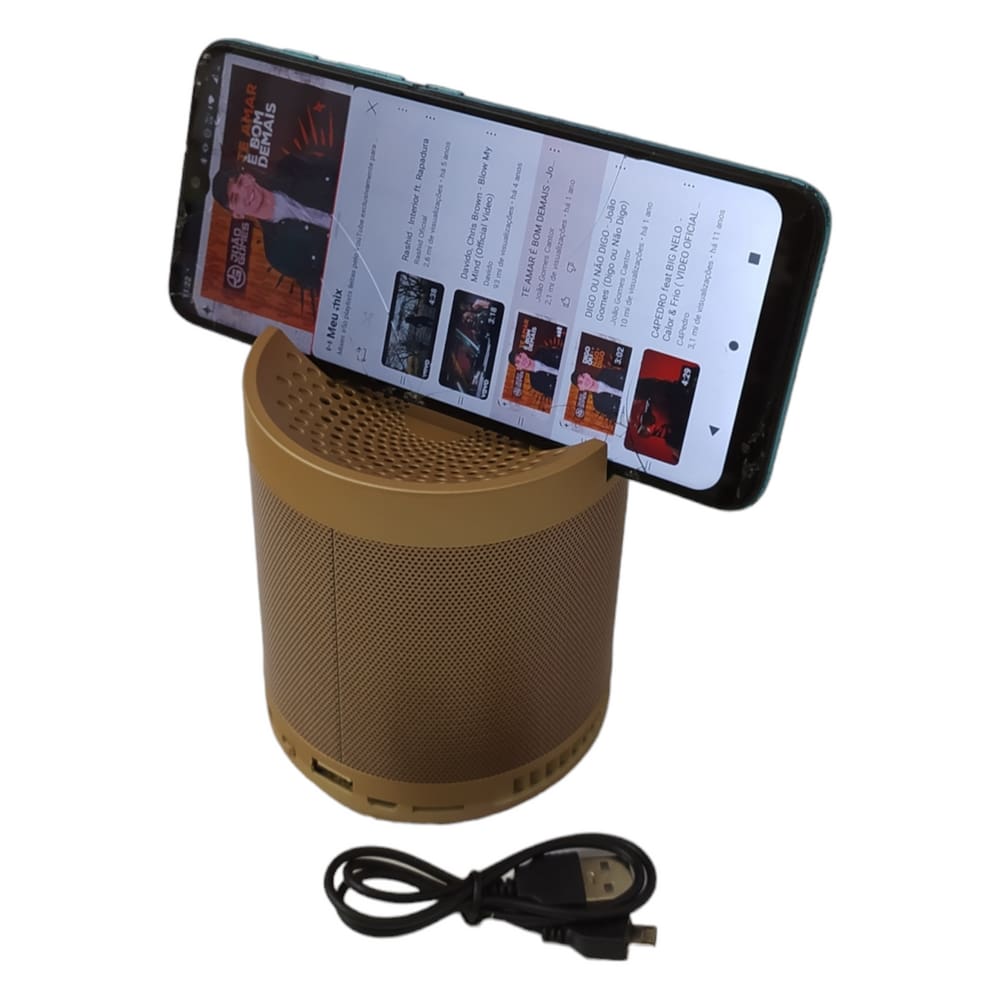 Caixa De Som Com Suporte Para Celular / Leon Gts