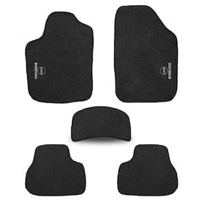 Tapete C3 2013 2014 2015 2016 2017 2018 2019 Carpete Automotivo 5 Peças Preto Bordado