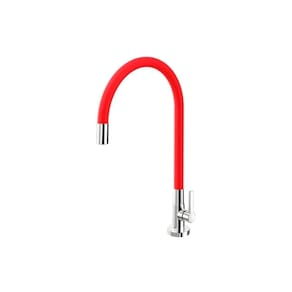 Torneira Galiflex Docol P/ Cozinha De Mesa Cromada Vermelha