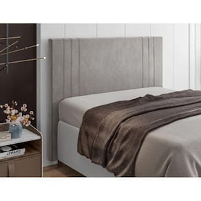 Cabeceira Queen 1,60 Italian Flex Ferrara Cinza Claro (Prata)