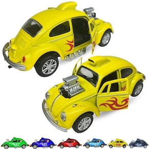 Miniatura Fusca Beetle Rt Customizado Dragracer Abre Porta [f114] Azul Claro