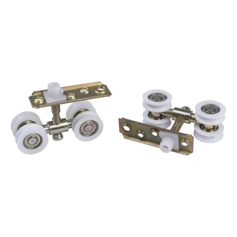 Roldana Concava 4 Rodas Base Reta 28Mm Par