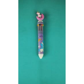 Caneta Esferográfica Escolar Multicor 0.7mm Personages Fofo
