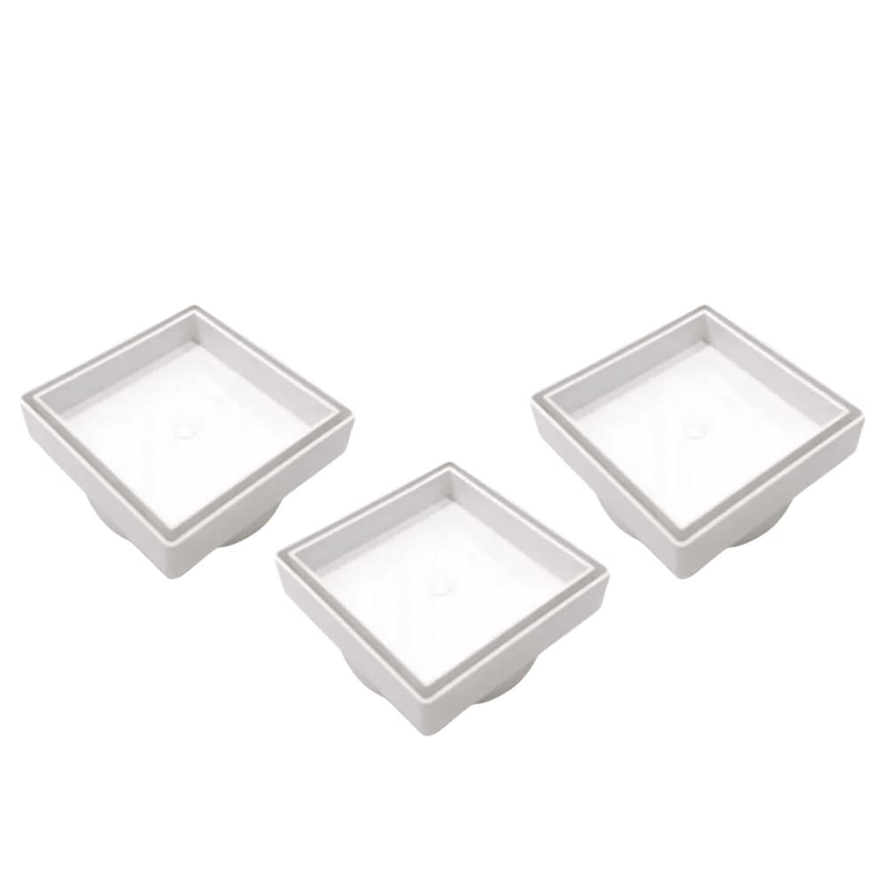 Kit 3 Ralos Ocultos Invisíveis 15x15 - Branco