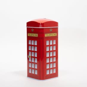 Cofre Metal Porta Moeda Decorativo Cabine Telefônica 16cm