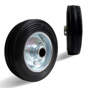 Roda Borracha Maciça 4 Polegada Rolamento Rolete Beltools