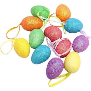 Enfeite Decorativo Páscoa 30 Ovos Pendentes Coloridos