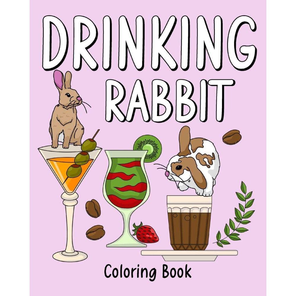 Drinking Rabbit Coloring Book