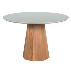 Mesa De Jantar Lisboa Tampo Redondo Off White 1 M
