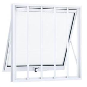 Janela Maxiar Esquadrias Brasil Vetx 55x55 Grade Branco [f123]