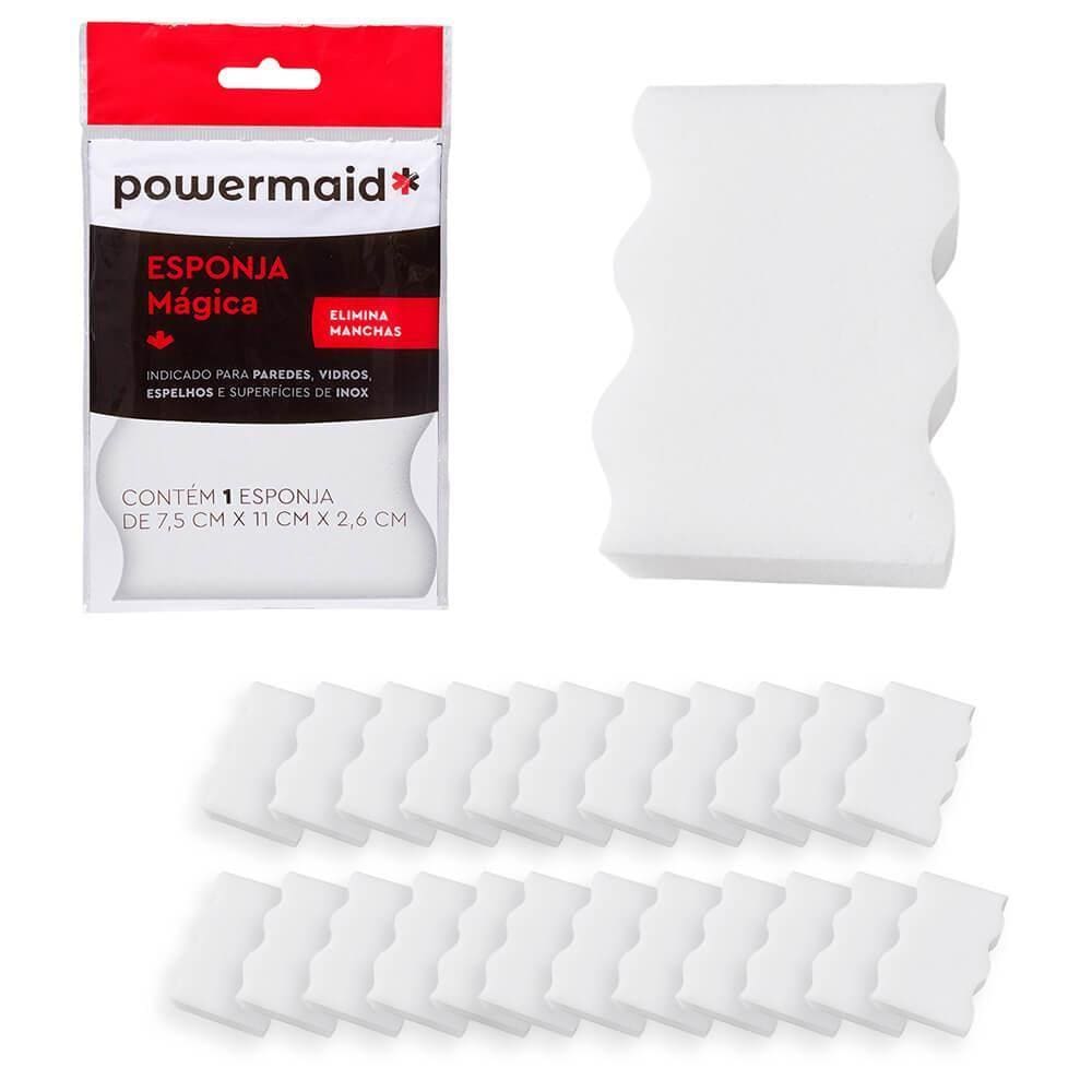 Esponjas Mágicas Melamina Tira Manchas Limpeza 24 peças - Powermaid
