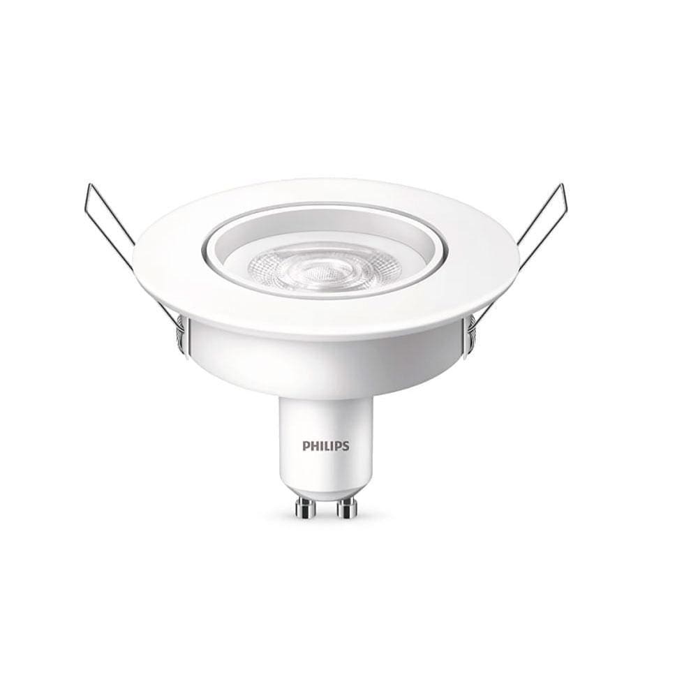 Philips Spot GU10 Led de embutir redondo 5W branca BV GU10