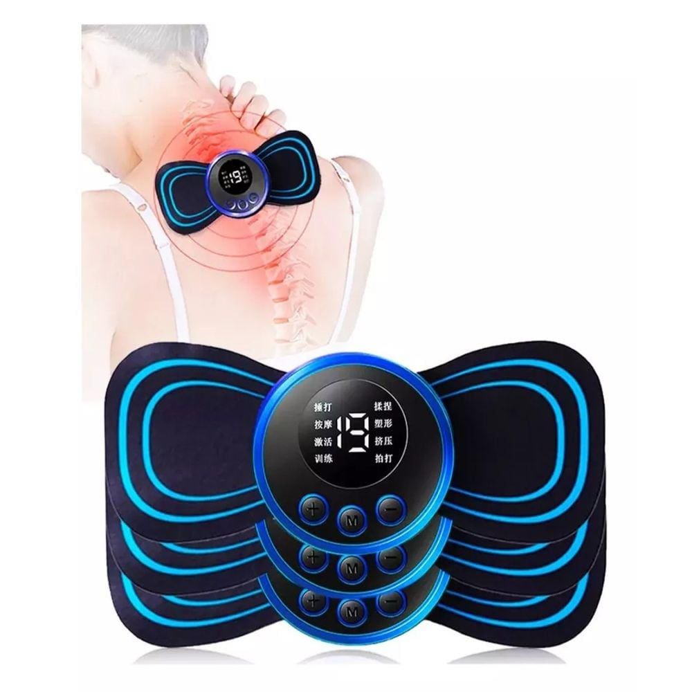 Massageador Portátil Mini Recarregável Dor Pescoço Coluna Pernas Elétrico