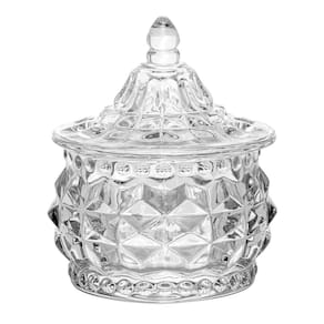 Potiche Wolff Hat Diamond De Vidro 8Cm X 8Cm X 9,5Cm