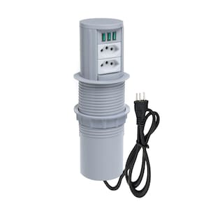 Torre Multiplug Automático 2 Tom 10a + 3 usb 5.2A + Indução