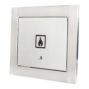 Visor De Gás Em Inox Escovado Design Moderno Clean