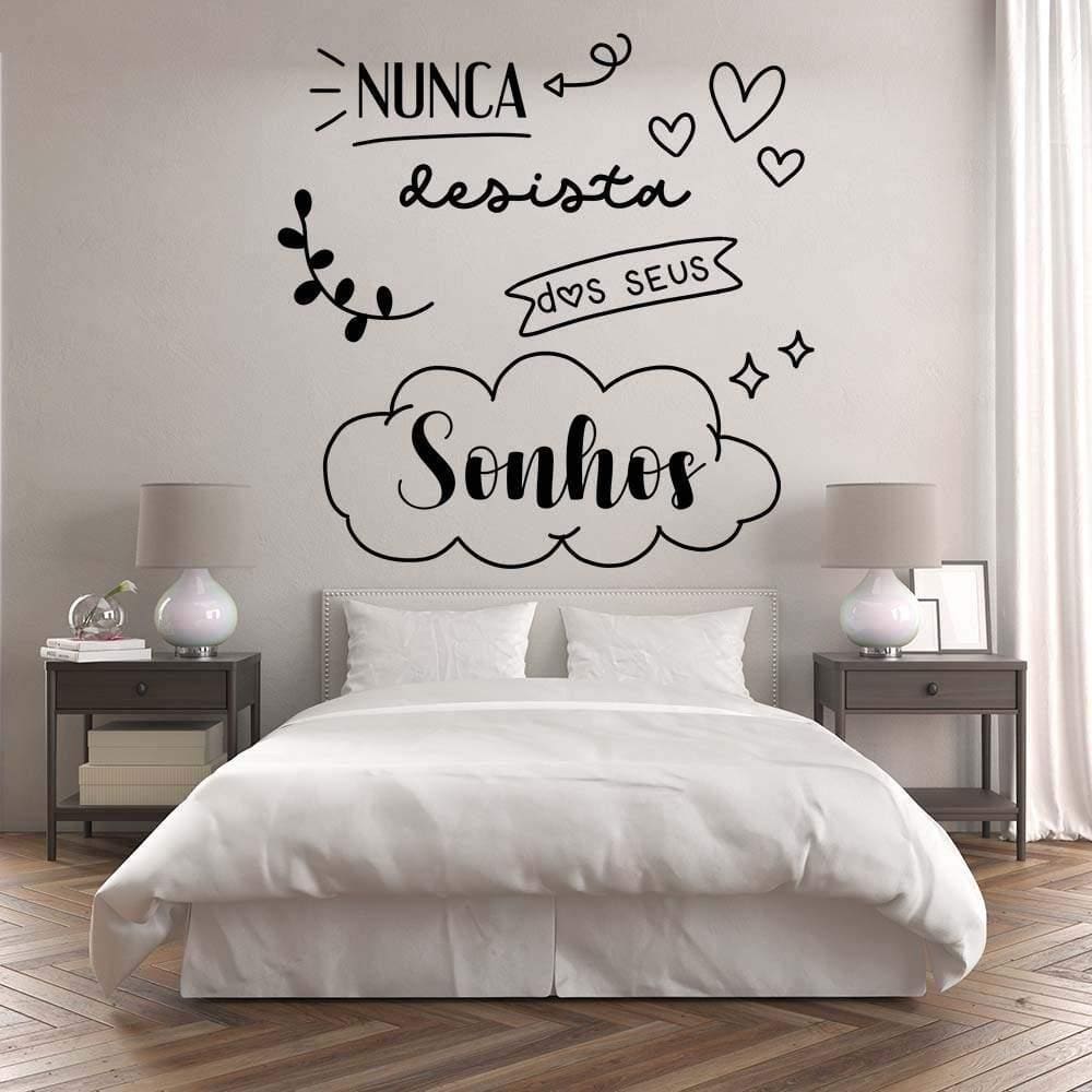 Adesivo De Parede Nunca Desista