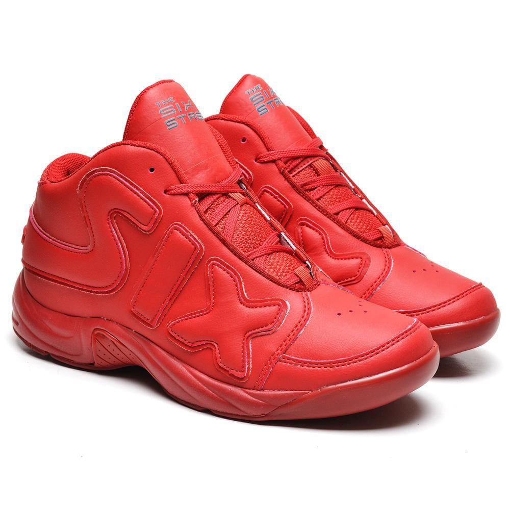Tênis de Basquete Zoom Freak em Couro Numeros Especiais Grandes Estilo e Conforto Vermelho