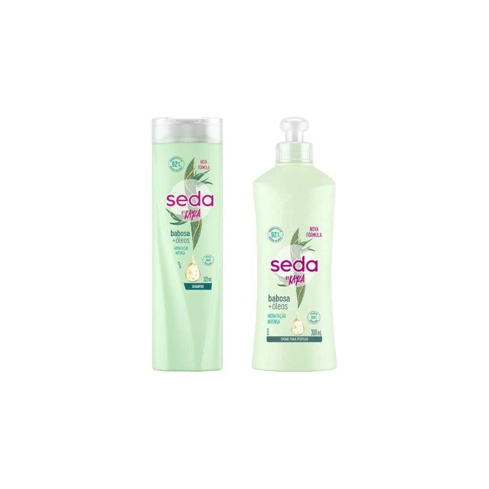 Kit Shampoo Seda 325Ml+Creme Pentear 300Ml Babosa Oleos