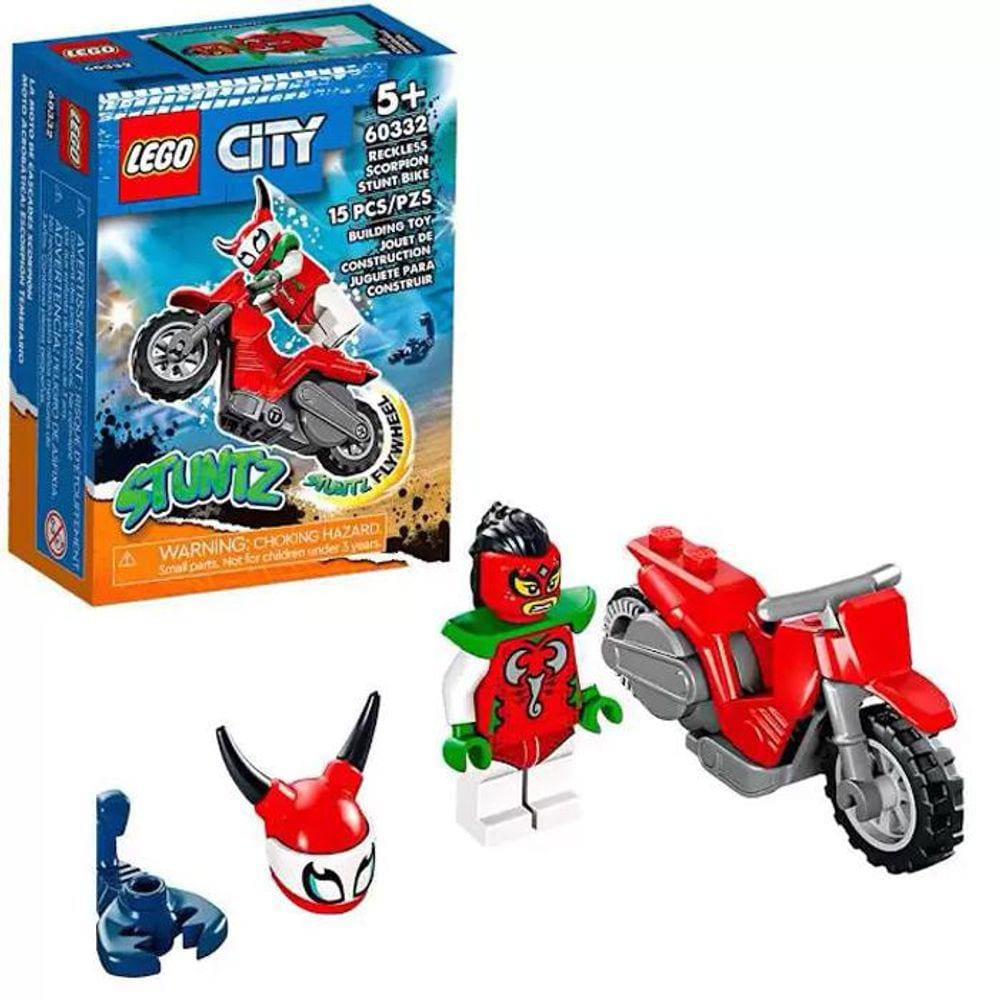 Lego City Motocicleta De Acrobacias Reckless Scorpion 60332