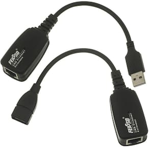 Cabo Extensor Usb A Macho Para Usb A Femea Via Rj45 50m