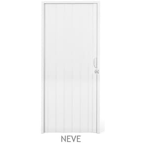 Porta Sanfonada PVC Plastilit 0,60X2,10m Branco Neve