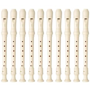 Kit 10 Flautas Doce Soprano Germânica Em C YRS-23 Yamaha