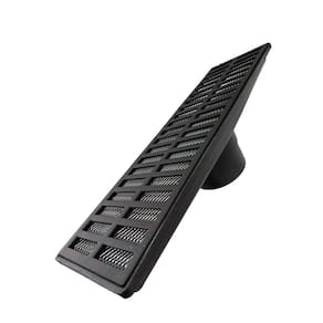 Ralo Aluminio Preto Fosco 15x50 com Coletor 100mm e Tela
