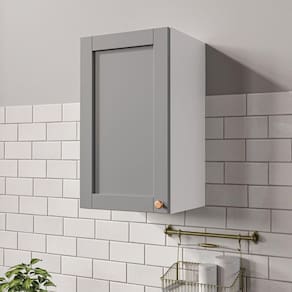 Aéreo 1 Porta 40 cm Arizona CabeCasa MadeiraMadeira Branco/Cinza Claro