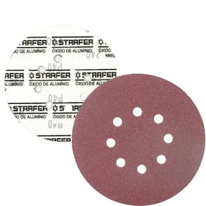 Kit 50 Disco De Lixa Ferro 180Mm Grão 80 - Starfer