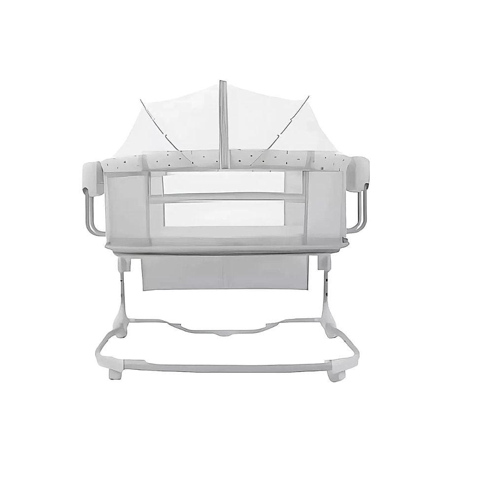 Berço Techno Automático 5 Velocidades de Balanço Com Bluetooth Até 18Kg Mastela - Cinza - Ibimboo