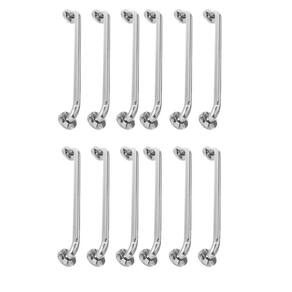 Alça De Apoio 40cm Barra Inox 12 Unidades Banheiro Deficiente Cadeirante Idoso Acessibilidade
