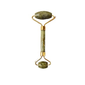 Massageador Facial Rolo Pedra Natural Jade Aromá