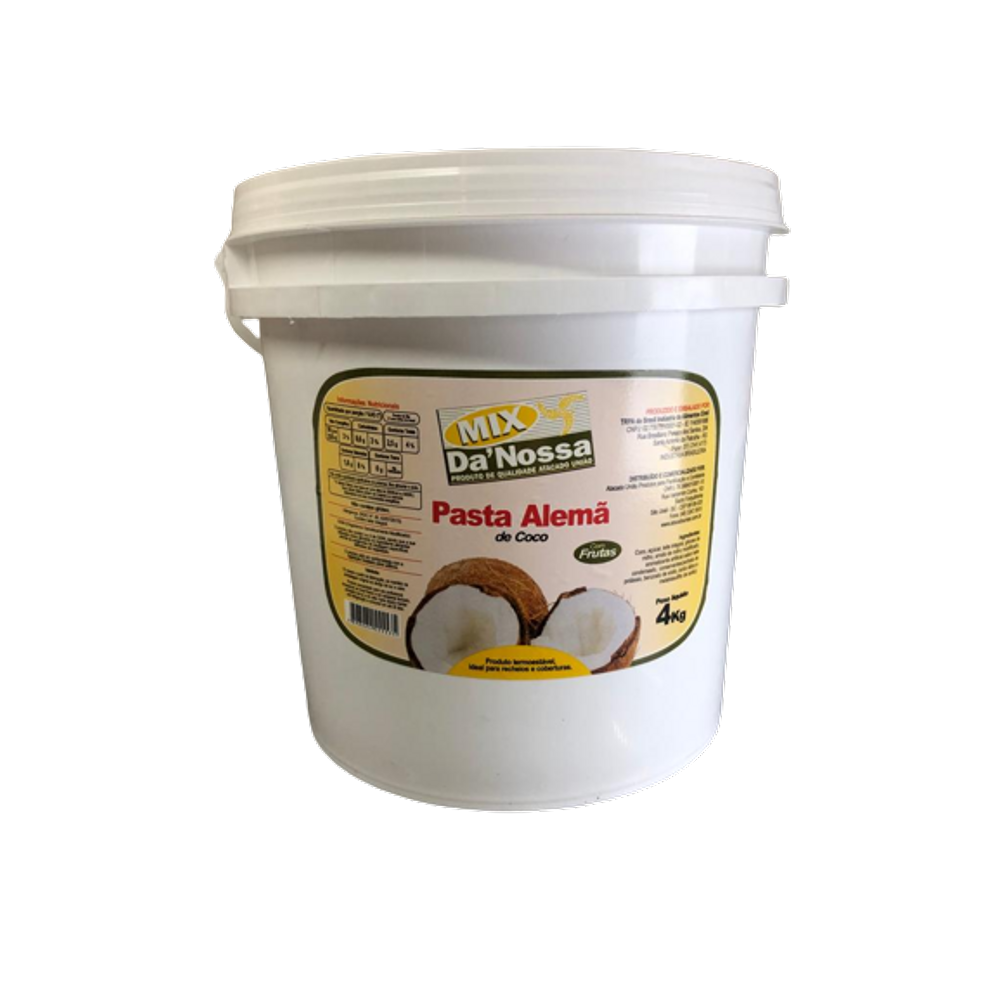 Pasta Alemã Coco 4kg - Da Nossa