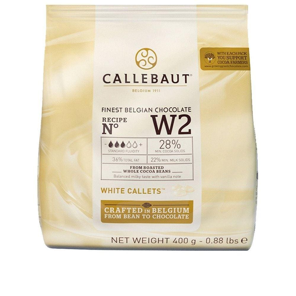 Chocolate Gotas Branco W2 28% 400g - Callebaut