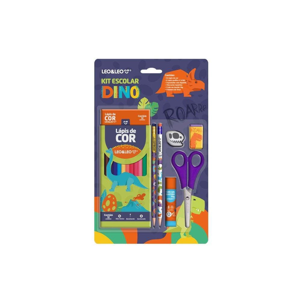 Kit Escolar Dino