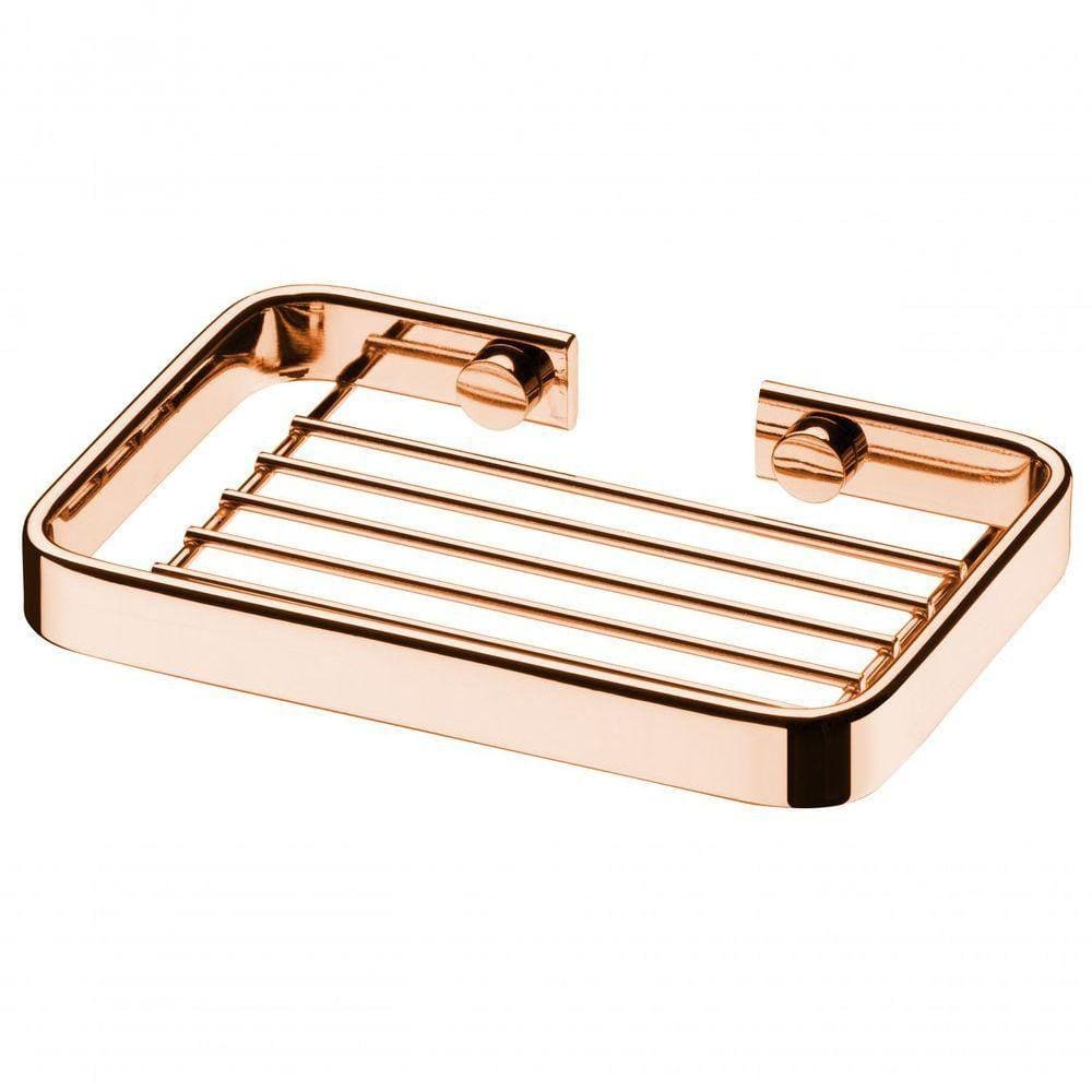 Saboneteira Rosé Gold Porta Sabonete Aço Future 2302rg