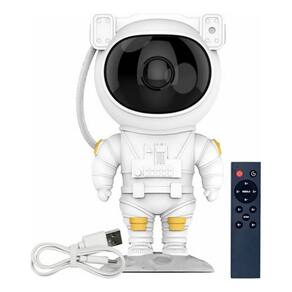 Luminária Projetor Astronauta Galáxia Abajur Com Controle