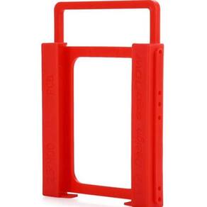 Adaptador Suporte Ssd Hd 2.5 Para Baia 3.5 Plástico Vermelho